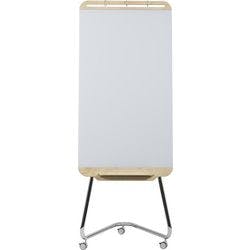ARCHYI. Douro Mobile Staffelei Auf dem Boden stehend Chrom, Glas, Holz 70 (B) x 120 (H) cm Weiß Produktbild