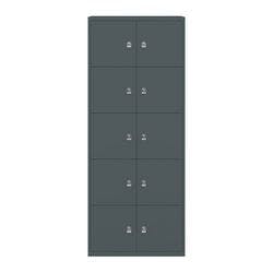 Bisley LateralFile Lodge Stahl Schließfach Schlüssel 800 x 470 x 1.985 mm Grau Produktbild