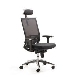 Mayer Sitzmöbel Drehstuhl myOPTIMAX Schwarz Stoff Drehkreuz aus Metall Produktbild