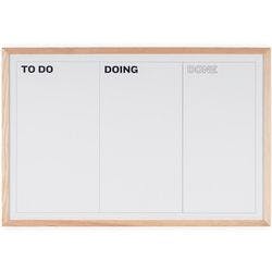Bi-Office KanBan Whiteboard Magnetisch Lackierter Stahl 90 (B)x60 (H) cm Weiß Produktbild