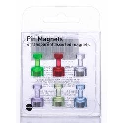 Bi-Office Whiteboard-Magnete Mehrfarbig IM356601 19 mm 6 Stück Produktbild