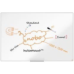 Nobo Impression Pro Whiteboard 1915399 Wandmontiert Magnetisch Emaille 180 x 120 cm Schlanker Rahmen Produktbild