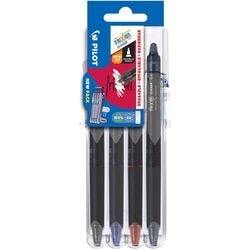 Pilot Frixion Ball Clicker Einziehbar Tintenroller Farbig sortiert 0.25 mm Fein Kegelförmig Nachfüllbar 4 Stück Produktbild