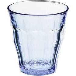 Becher Gehärtetes Glas 310 ml Blau, Transparent 6 Stück Produktbild
