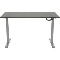euroseats Crank Sitz-Stehschreibtisch Eiche T-Fuß 2 Schreibtischcontainer 1.200 (B) x 800 (T) x 1.190 (H) mm Metall Produktbild