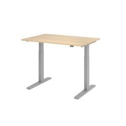Hammerbacher Sitz-Stehschreibtisch VXMKA12/E/S Eiche 1200 x 800 mm Produktbild