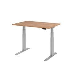 Hammerbacher Steh-Sitz-Schreibtisch VXDKB12/N/S Walnuss 1200 x 800 mm Produktbild