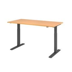 Hammerbacher Sitz-Stehschreibtisch VXMKA16/6/G Buche 1600 x 800 mm Produktbild