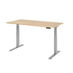 Hammerbacher Sitz-Stehschreibtisch VXDKB16/E/S Eiche 1600 x 800 mm Produktbild