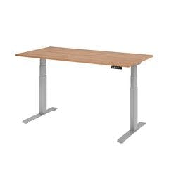 Hammerbacher Steh-Sitz-Schreibtisch VXDKB16/N/S Walnuss 1600 x 800 mm Produktbild