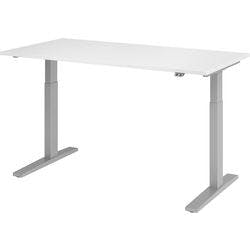 Hammerbacher Sitz-Stehschreibtisch VXMKA16/W/S Weiß 1600 x 800 mm Produktbild