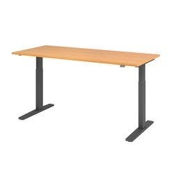 Hammerbacher Steh-Sitz-Schreibtisch VXMKA19/6/G Buche 1800 mm x 800 mm Produktbild