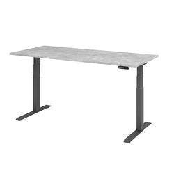 Hammerbacher Sitz-Stehschreibtisch VXDKB19/M/G Grau 1.800 x 800 x 1.290 mm Produktbild