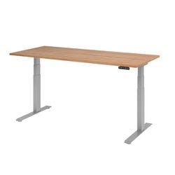 Hammerbacher Steh-Sitz-Schreibtisch VXDKB19/N/S Walnuss 1800 mm x 800 mm Produktbild