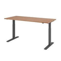 Hammerbacher Steh-Sitz-Schreibtisch VXMKA19/N/G Walnuss 1800 mm x 800 mm Produktbild