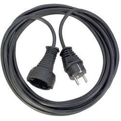brennenstuhl 1165440 230-V-Verlängerungskabel Schutzkontakt-Stecker CEE7 / 7 und -Kupplung CEE7 / 7 Buchse 5 m Schwarz Produktbild