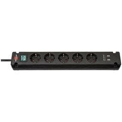 brennenstuhl 1150660315 Bremounta Steckdosenleiste mit 2 USB-Anschlüssen und 5 Buchsen Typ F 3 m Schwarz Produktbild