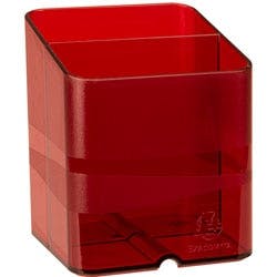 Exacompta Chromaline Stiftebox Kunststoff Rot 7,4 x 7,4 x 9,3 cm Produktbild