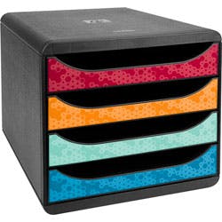 Exacompta Maïa Schubladenbox Kunststoff Farbig sortiert 27,8 x 34,7 x 26,7 cm 1 Produktbild