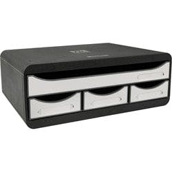 Exacompta Glossy Schubladenbox 4 Kunststoff Weiß 35,5 x 27 x 13,5 cm 1 Produktbild