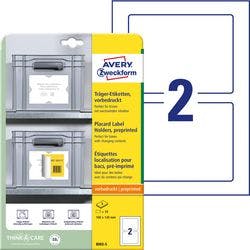 AVERY Zweckform Trägeretiketten Weiß, Hellgrau 16 x 12 cm 5 Blatt à 2 Etiketten Produktbild