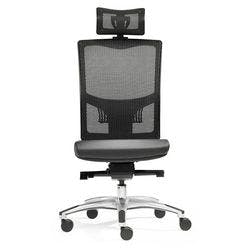 SITWELL Bürostuhl Liberty L SY-47.200-L Kunstleder, Netz Ohne Armlehnen Schwarz Produktbild