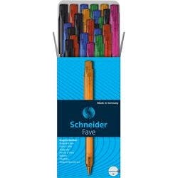 Schneider Fave 96081092 Einziehbar Kugelschreiber Blau 0.5 mm Mittel Kugelschreiber Nachfüllbar 50 Stück Produktbild Print Hauptbild L