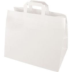 PAPSTAR Tragetasche mit Griff Weiß 32 x 17 x 27 cm 50 Stück Produktbild