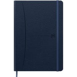 OXFORD Signature Notizbuch DIN A5 Liniert Gebunden Kunstleder Blau Nicht perforiert 160 Seiten Produktbild