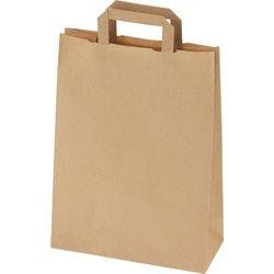 RAJA Tragetasche Papier Braun 10 x 28 x 22 cm 250 Stück Produktbild