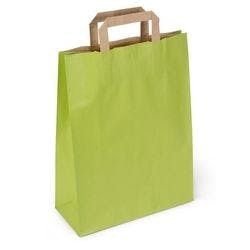 RAJA Tragetasche Papier Grün 10 x 29 x 22 cm 50 Stück Produktbild