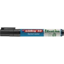 edding EcoLine 32 Flipchart-Marker Mittel Keilspitze Schwarz Nachfüllbar Wasserbeständig Produktbild