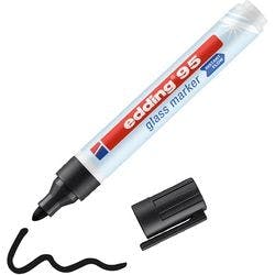 edding 95 Glasmarker Schwarz Mittel Filzspitze Produktbild