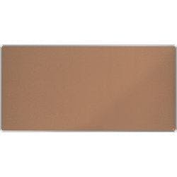 Nobo Premium Plus Pinnwand Nicht magnetisch Wandmontage Kork 200 (B) x 1,45 (T) x 100 (H) cm Aluminium Braun Produktbild