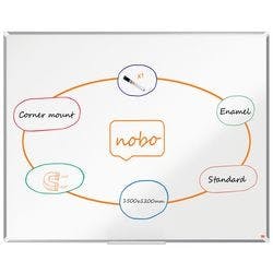 Nobo Premium Plus Whiteboard 1915147 Wandmontiert Magnetisch Emaille 150 x 120 cm Produktbild
