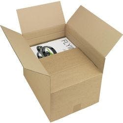 RAJA Versandkarton 1-wellig Pappe 300 (B) x 300 (T) x 400 (H) mm Braun 20 Stück Produktbild