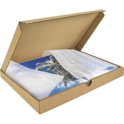 RAJA Versandkarton 1-wellig Pappe 220 (B) x 25 (T) x 305 (H) mm Braun 50 Stück Produktbild