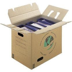 RAJA Umzugskarton 2-wellig Pappe 340 (B) x 480 (T) x 440 (H) mm Braun 20 Stück Produktbild