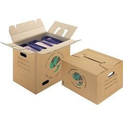 RAJA Umzugskarton 2-wellig Pappe 350 (B) x 300 (T) x 550 (H) mm Braun 20 Stück Produktbild
