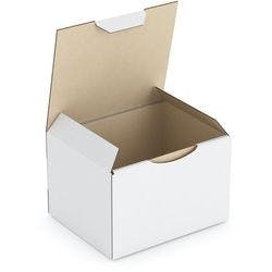RAJA Versandkarton 1-wellig Pappe 100 (B) x 80 (T) x 120 (H) mm Weiß 50 Stück Produktbild
