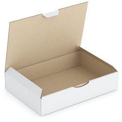 RAJA Versandkarton 1-wellig Pappe 170 (B) x 50 (T) x 240 (H) mm Weiß 50 Stück Produktbild