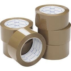 RAJA Verpackungsklebeband Braun 50 mm x 66 m (L) PP (Polypropylen) 6 Stück Produktbild