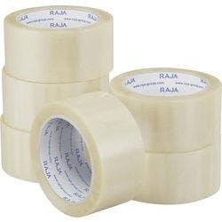 RAJA Verpackungsklebeband Transparent 50 mm x 66 m (L) PP (Polypropylen) 6 Stück Produktbild