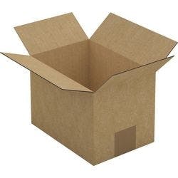 RAJA Versandkarton 1-wellig Pappe 140 (B) x 140 (T) x 200 (H) mm Braun 25 Stück Produktbild