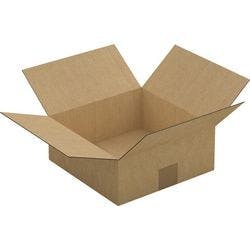 RAJA Versandkarton 1-wellig Pappe 250 (B) x 100 (T) x 250 (H) mm Braun 25 Stück Produktbild