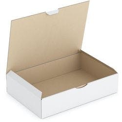 RAJA Versandkarton 1-wellig Pappe 215 (B) x 70 (T) x 310 (H) mm Weiß 50 Stück Produktbild
