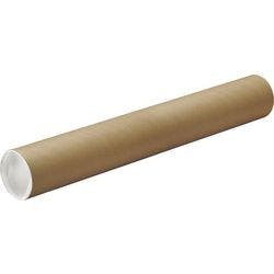 RAJA Versandrohr 650 (L) x 100 (Ø) mm Kappen Braun 20 Stück Produktbild