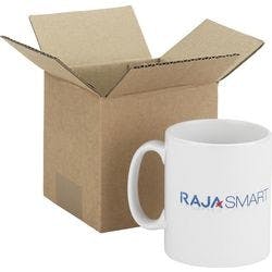 RAJA Versandkarton 1-wellig Pappe 100 (B) x 100 (T) x 100 (H) mm Braun 25 Stück Produktbild