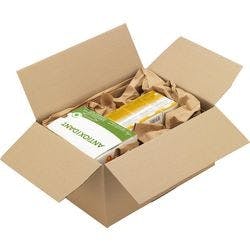 RAJA Versandkarton 1-wellig Pappe 150 (B) x 150 (T) x 200 (H) mm Braun 20 Stück Produktbild