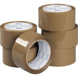 RAJA Verpackungsklebeband Braun 48 mm (B) x 66 m (L) PP (Polypropylen) 6 Stück Produktbild
